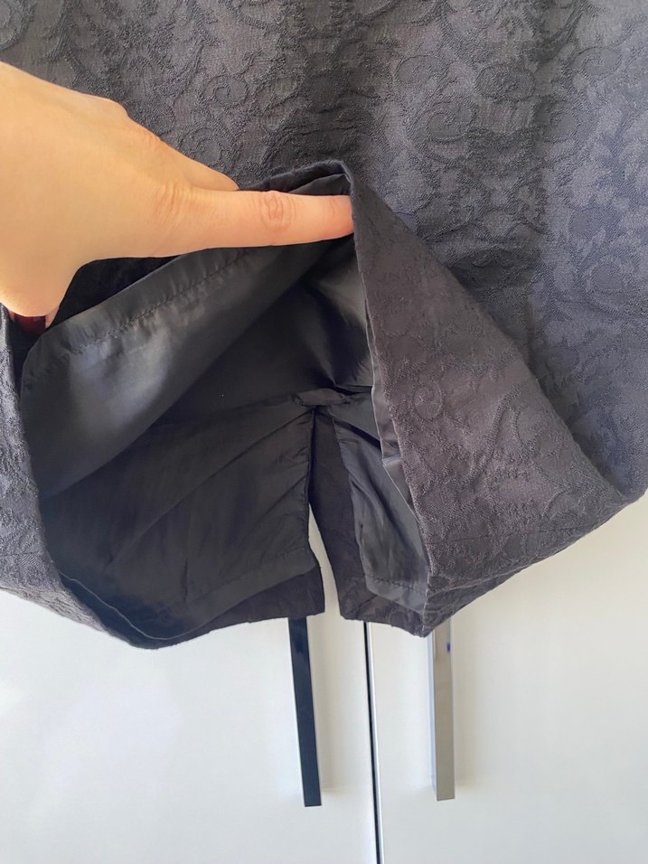 Dantel Detaylı Siyah Midi Kalem Etek - Görsel 4