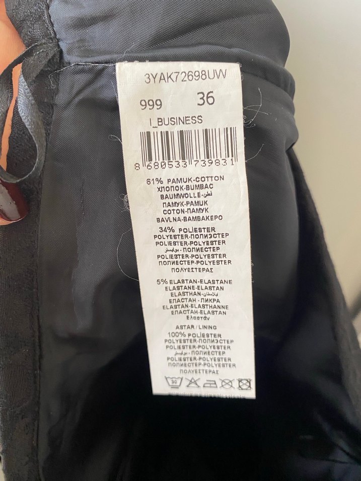 Dantel Detaylı Siyah Midi Kalem Etek - Görsel 5