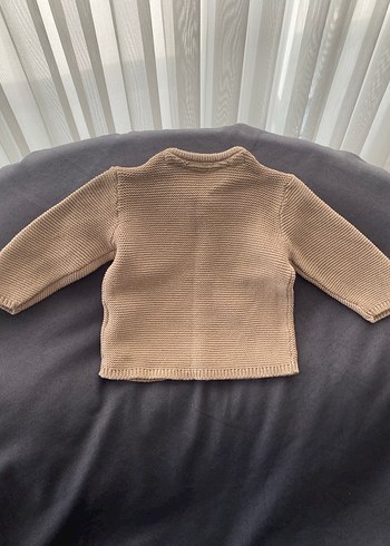 Kız Çocuk Bej Düğmeli Triko Hırka - Görsel 2