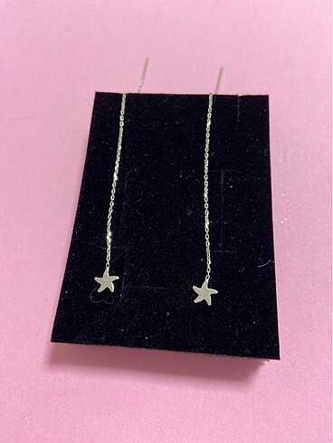 Sterling silver Yıldız 925 ayar küpe