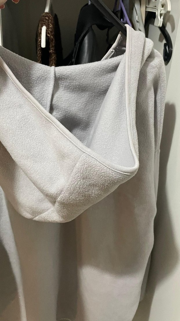 Gri Kapüşonlu Fermuarlı Kadın Sweatshirt - Görsel 2