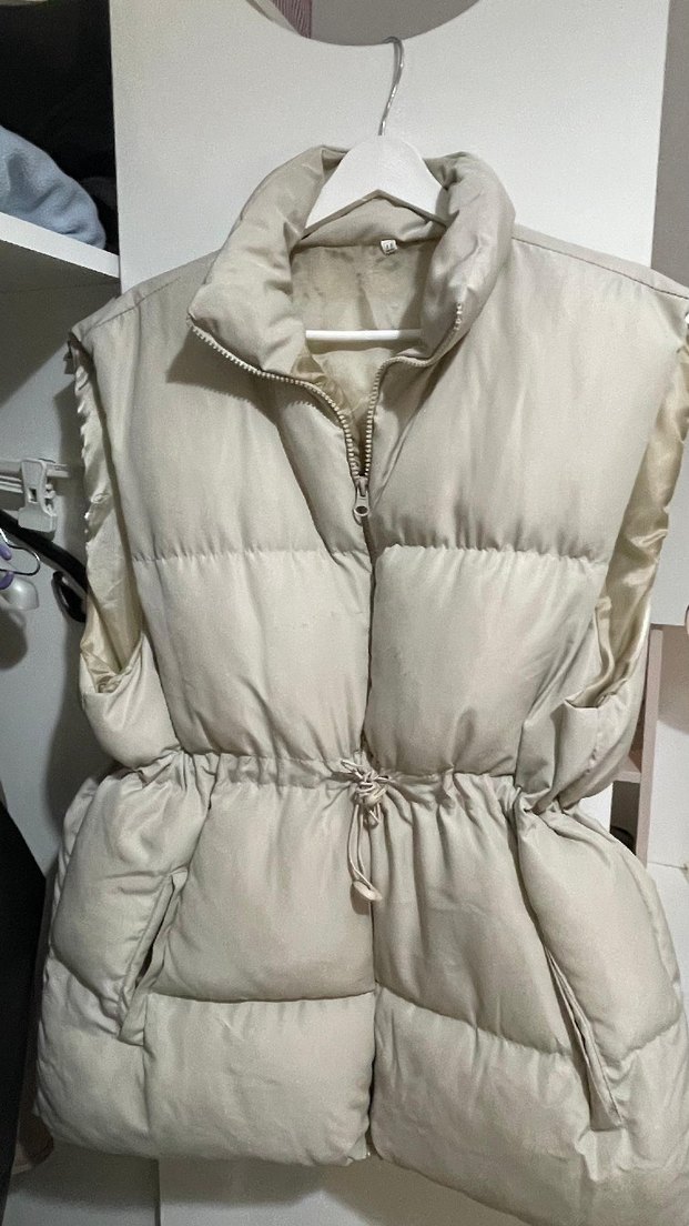 Kadın Kemerli Midi Beyaz Yelek - Görsel 3