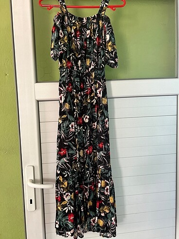 Çiçekli günlük elbise - Görsel 5