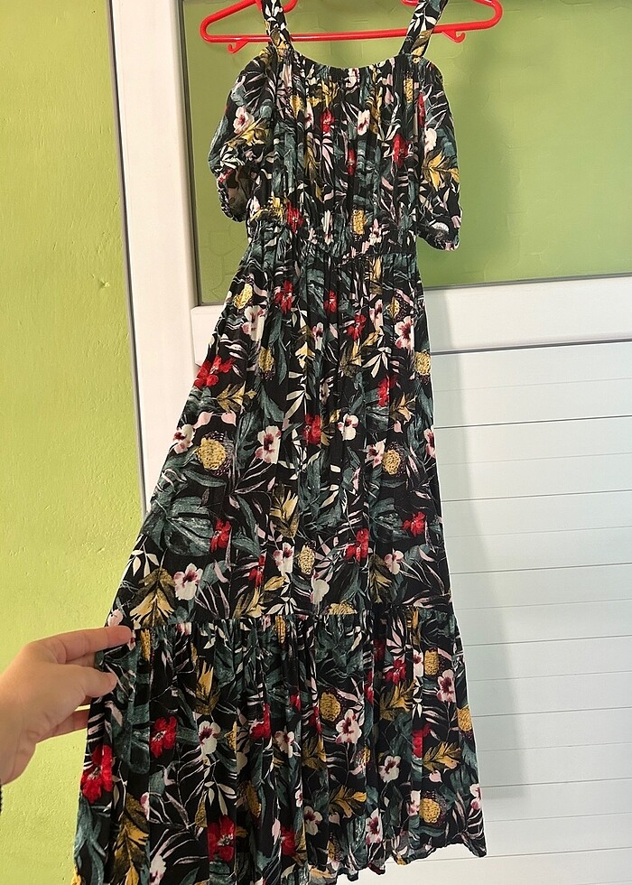 Çiçekli günlük elbise - Görsel 3