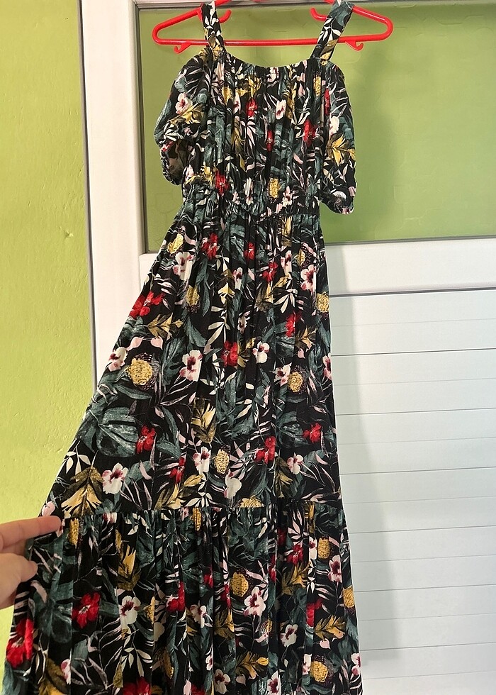 Çiçekli günlük elbise - Görsel 4