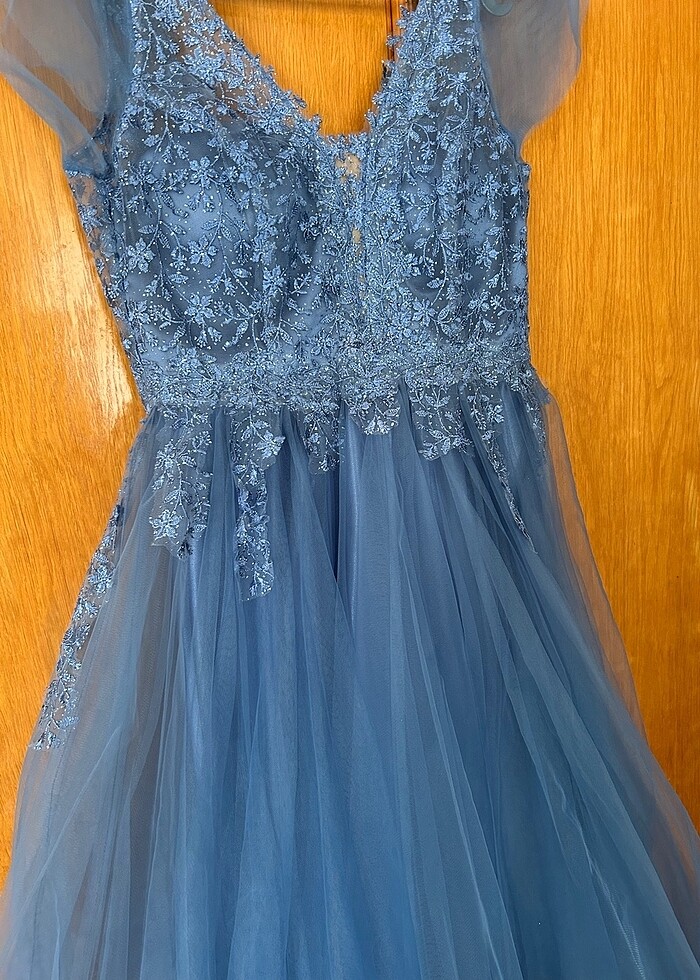 Bebe mavi elbise - Görsel 3