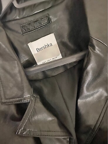 Bershka deri trençkot