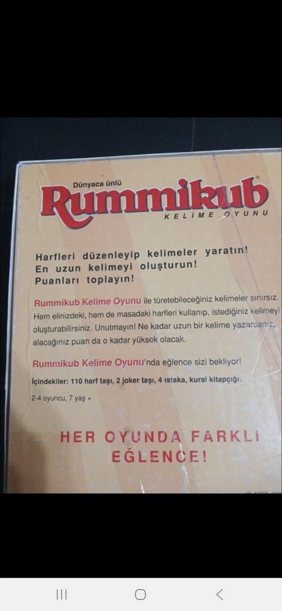 hasbro Rummikub Kelime Oyunu scrabble - Görsel 4