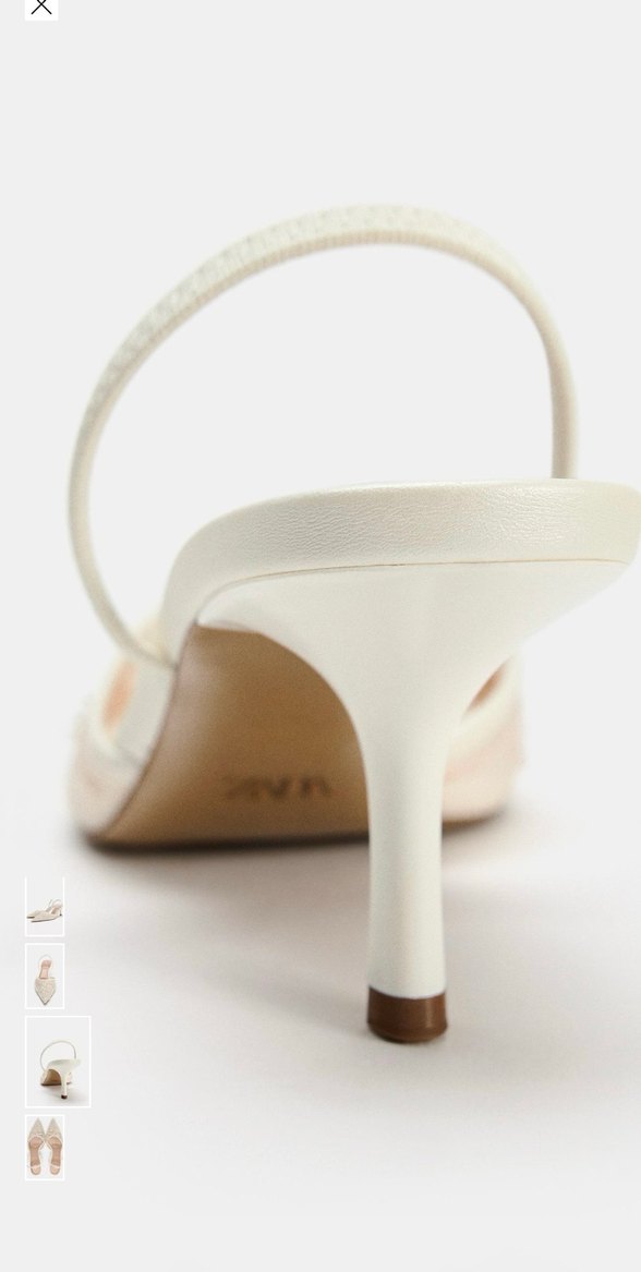 İşlemeli File Arkası Açık Ayakkabı - Görsel 2