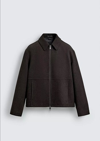 Zara fermuarlı dokulu ceket - Görsel 3