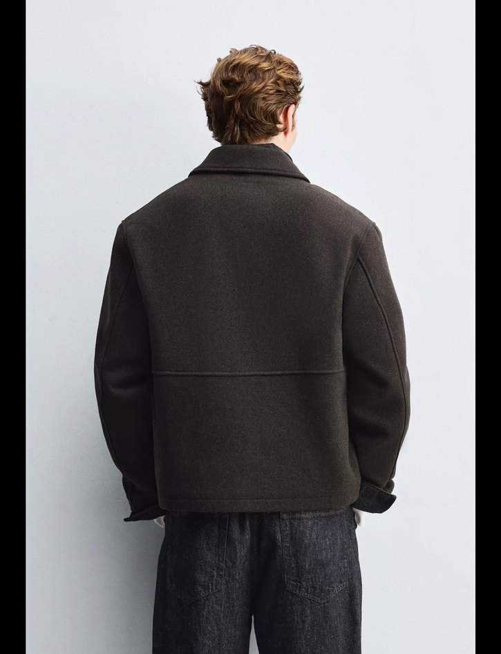 Zara fermuarlı dokulu ceket - Görsel 2