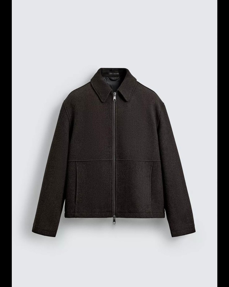 Zara fermuarlı dokulu ceket - Görsel 3