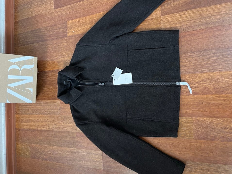 Erkek Siyah Fermuarlı Regular Fit Ceket - Görsel 3