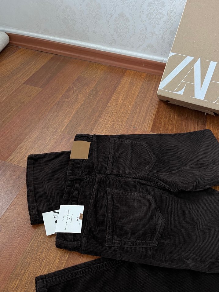 Zara Kadın Kadife Pantalon - Görsel 2