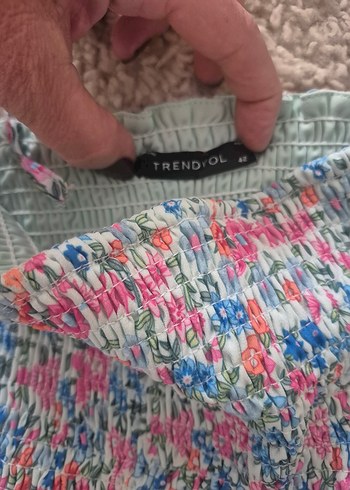 Çiçek Desenli kısa Bohem Elbise... - Görsel 3