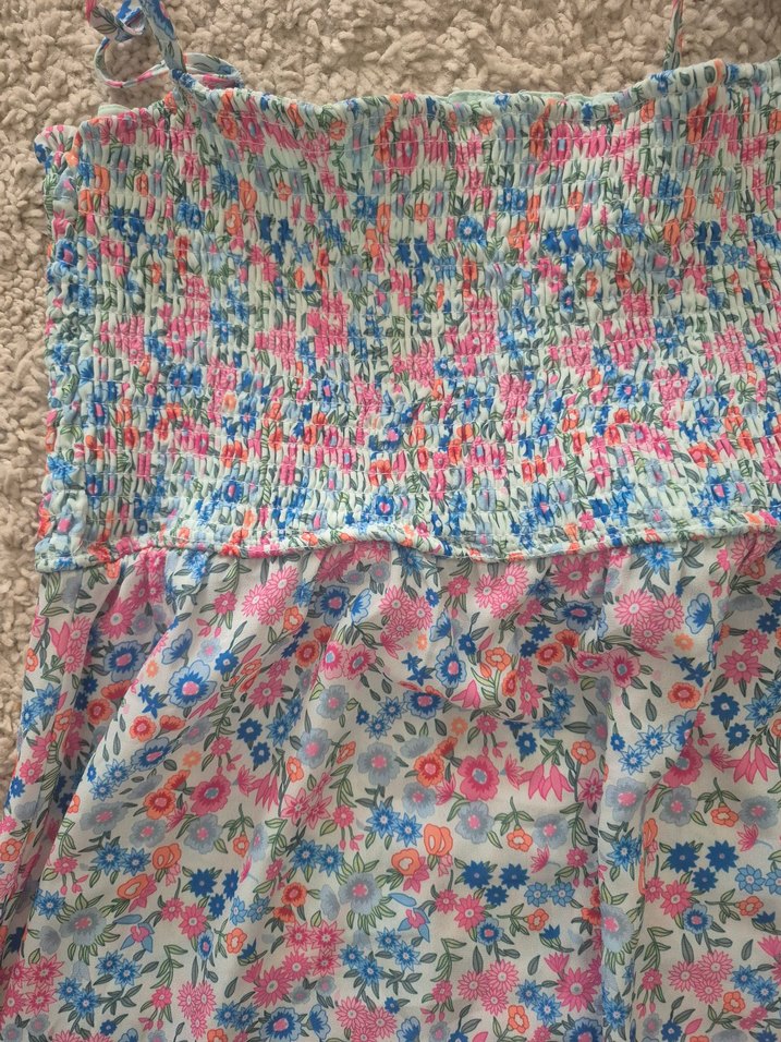 Çiçek Desenli kısa Bohem Elbise... - Görsel 2