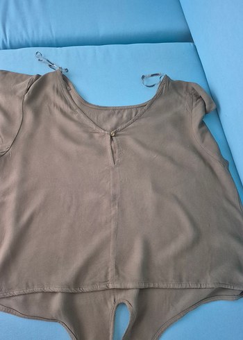 Haki renk yazlık bluz... - Görsel 3