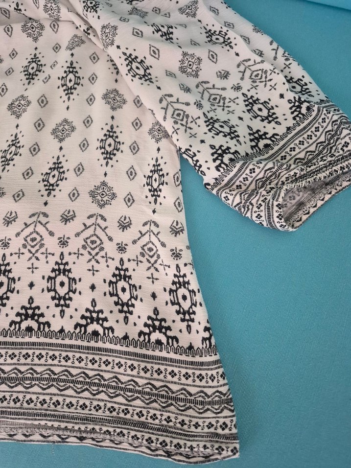 Bohem Tarzı şile bezi Kadın Bluz - Görsel 4