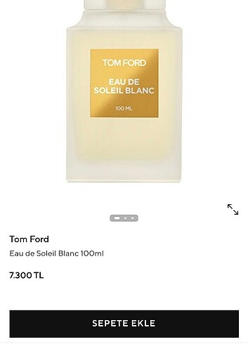 Tom ford eau soleil blanc parfüm 