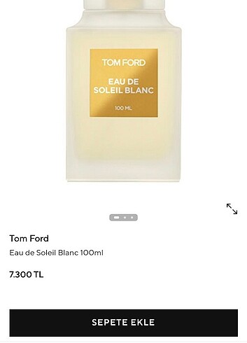  Beden Renk Tom ford eau soleil blanc parfüm 