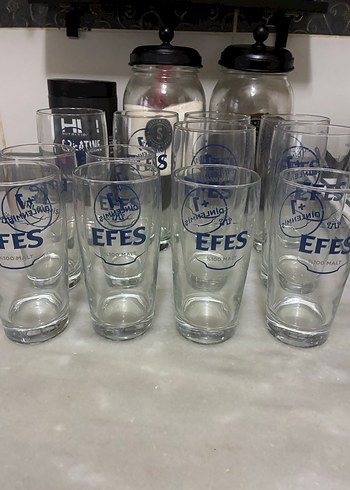 Kırmızı Efes Bira Kadehi Seti - Görsel 6