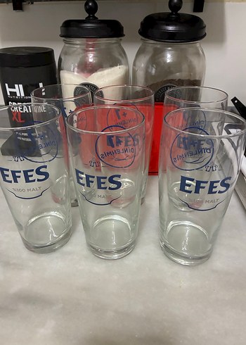 Kırmızı Efes Bira Kadehi Seti - Görsel 5