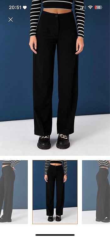 Addax Yüksek Bel Wide Leg Pantolon