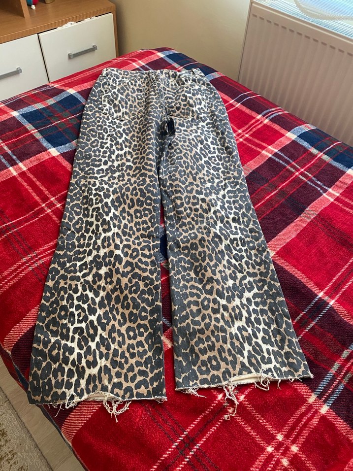 Trendyolmilla leopar jean - Görsel 4