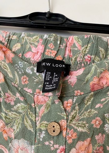 Düğmeli Çiçekli Etek - Görsel 3