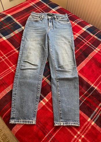 Mavi mom jean - Görsel 2