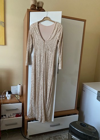 Bej palet abiye - Görsel 3