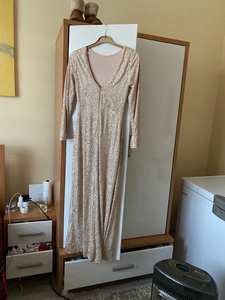 Bej palet abiye - Görsel 3