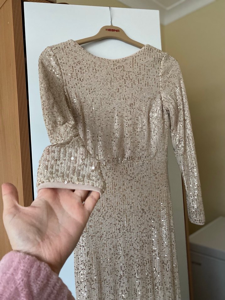 Bej palet abiye - Görsel 2