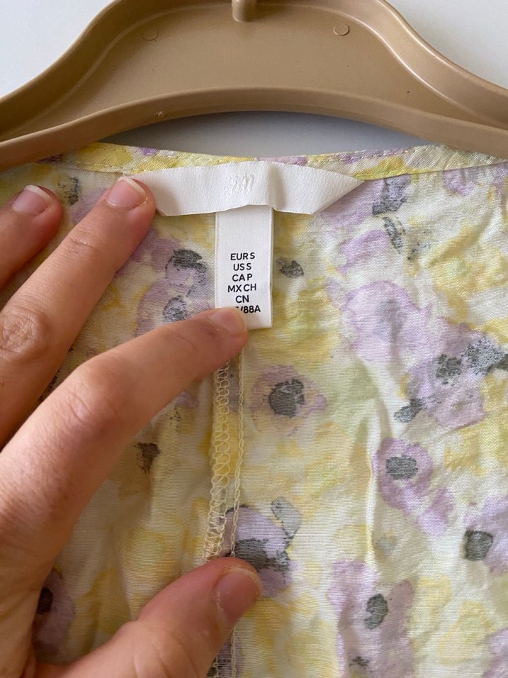 H&M anvelop sarı elbise - Görsel 5