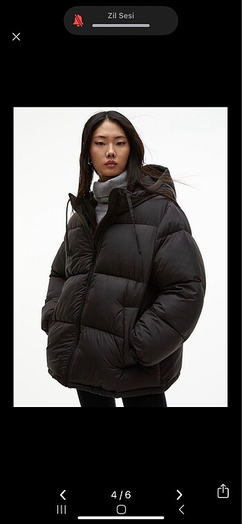 xs Beden siyah Renk H&M mont