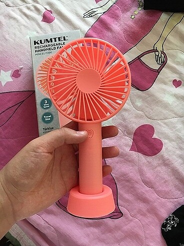 Kumtel şarjlı mini vantilatör