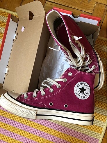 37 Beden pembe Renk Converse Chuck 70s