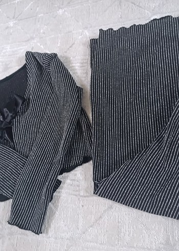 Kız Çocuk Pilili Uzun Kollu Siyah Bolero - Görsel 6