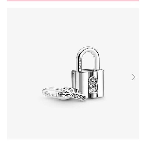 Pandora Kilit ve anahtar sallantılı charm Pandora