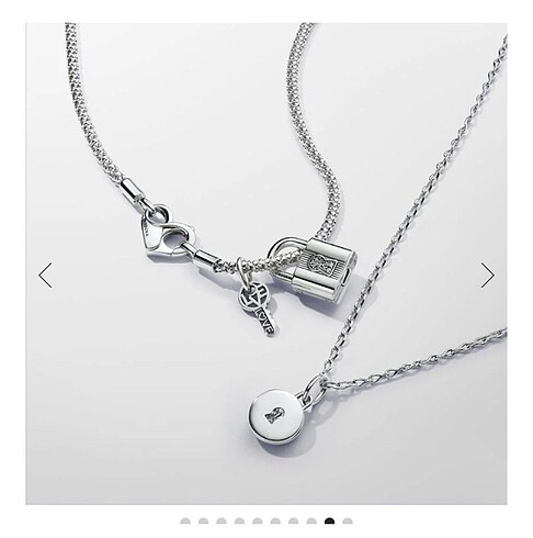 Beden Kilit ve anahtar sallantılı charm Pandora