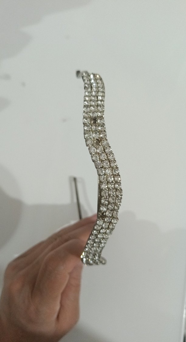 Payetli Yılan Desenli Kadın tacı - Görsel 4