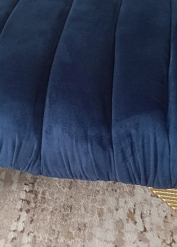 Koyu Mavi Modern puf - Görsel 3