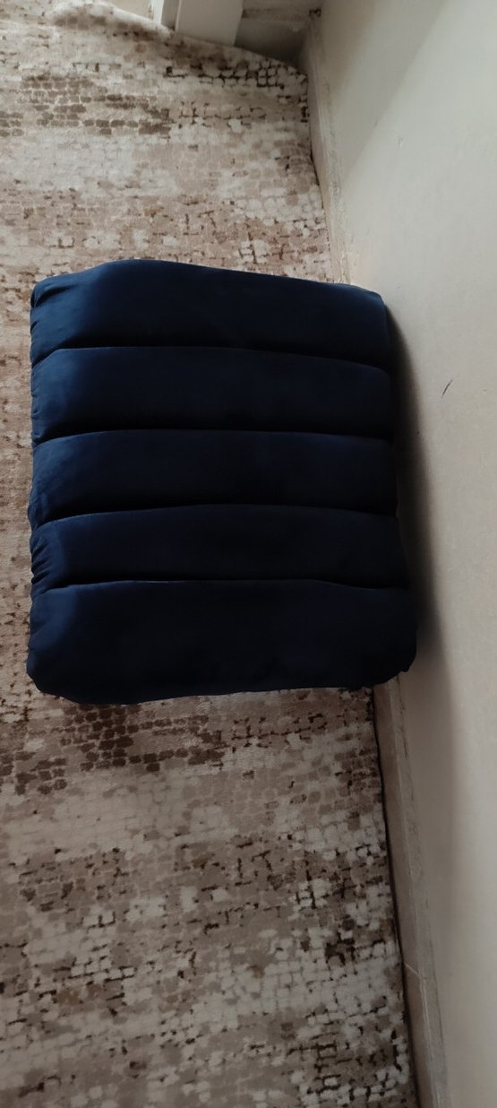 Koyu Mavi Modern puf - Görsel 4