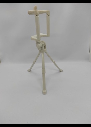 Beyaz Mini Tripod ve Selfie Çubuğu - Görsel 3