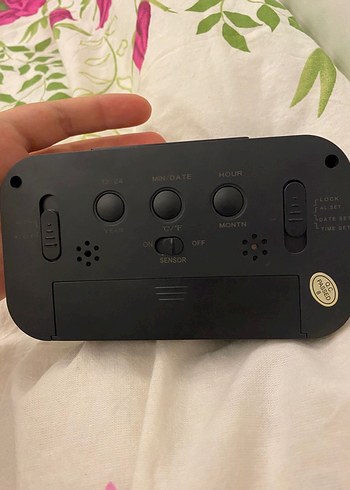 Siyah Dijital Masa Saati - Görsel 3