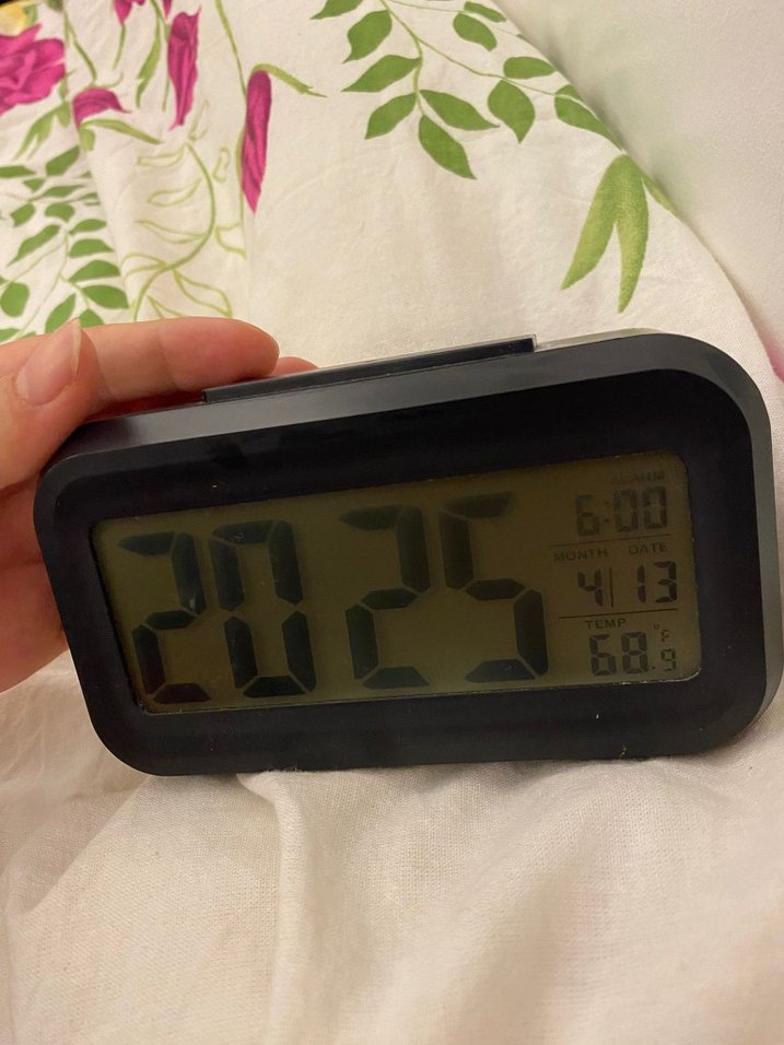 Siyah Dijital Masa Saati - Görsel 2