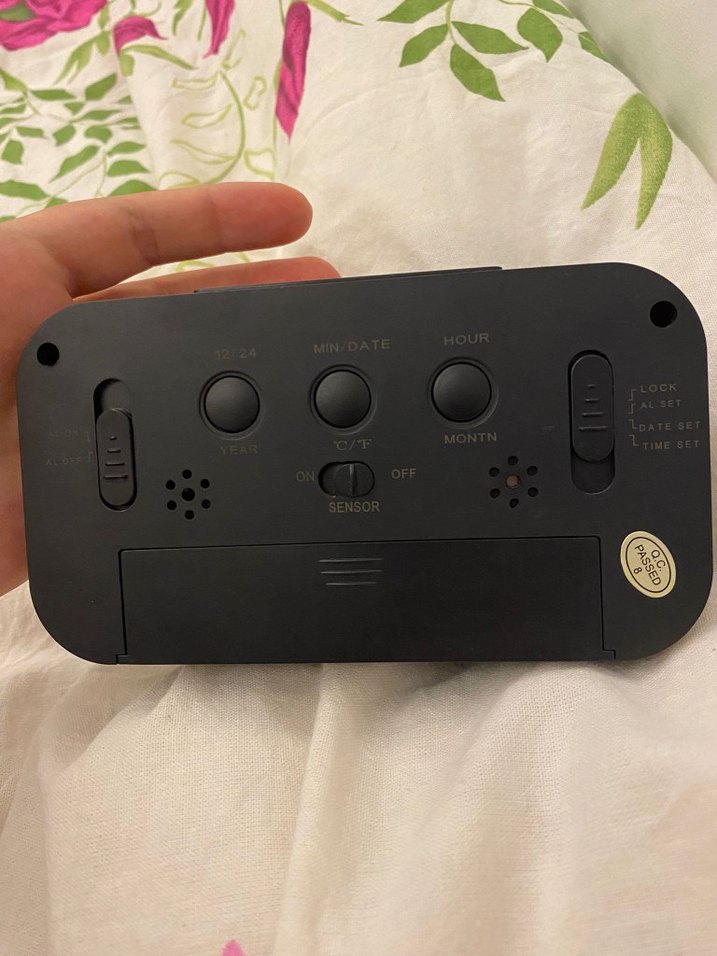 Siyah Dijital Masa Saati - Görsel 3