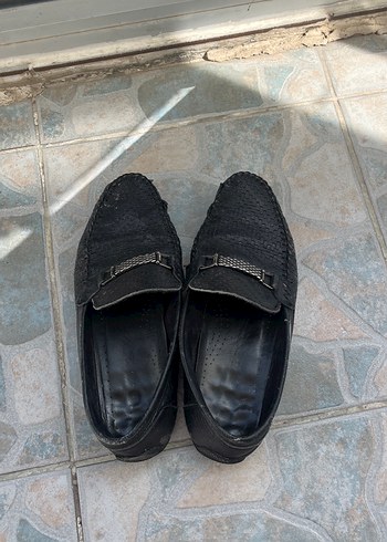 Siyah Erkek Klasik Tokalı Ayakkabı
