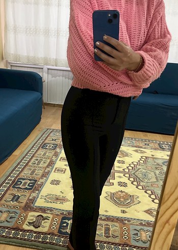 Koyu Pembe Balıkçı Yaka Örgü Kadın Kazak