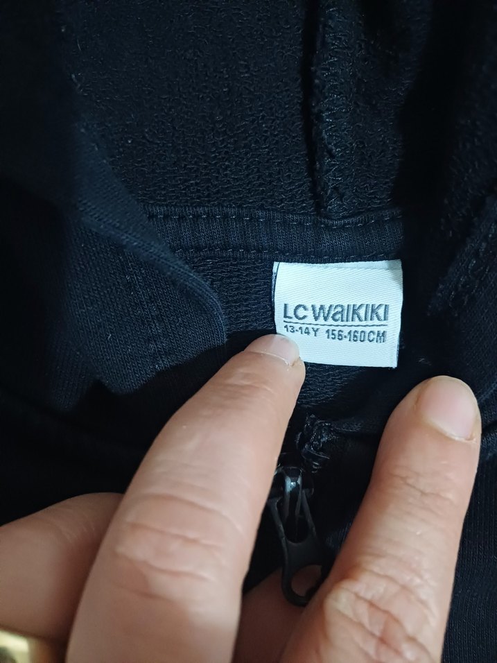 siyah lcw swet 12-13 yaş - Görsel 2